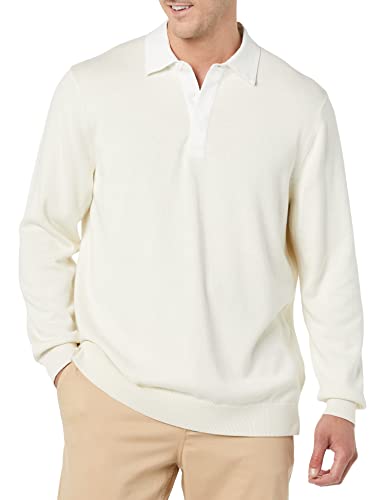 Amazon Essentials Herren Rugby-Pullover, Hellbeige, XL von Amazon Essentials