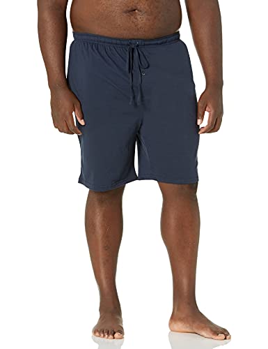 Amazon Essentials Herren Schlafanzug-Shorts In 23 cm Länge Aus Strick (Erhältlich In Übergröße), Marineblau, M von Amazon Essentials