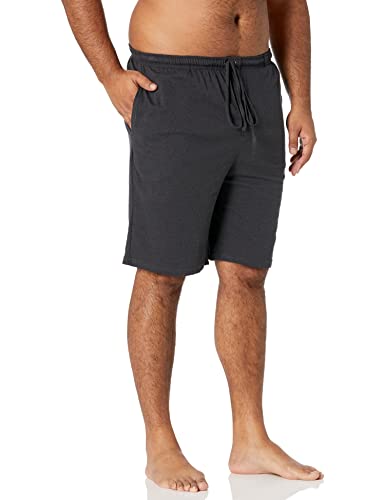 Amazon Essentials Herren Schlafanzug-Shorts In 23 cm Länge Aus Strick (Erhältlich In Übergröße), Dunkelgrau, M von Amazon Essentials
