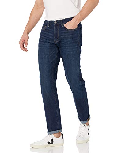 Amazon Essentials Herren Schmal geschnittene High Stretch-Jeans, Dunkle Waschung, 32W / 30L Amazon Essentials Herren Schmal geschnittene High Stretch-Jeans, Dunkle Waschung, 32W / 30L von Amazon Essentials