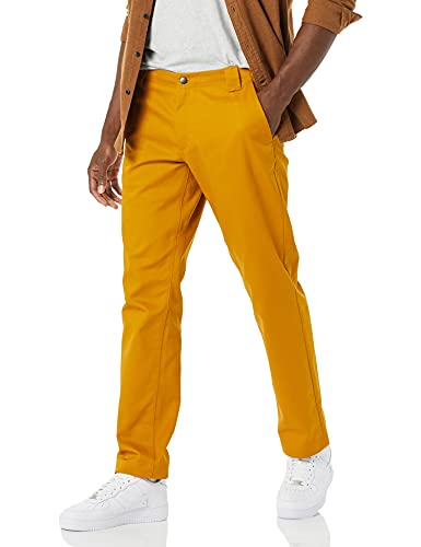 Amazon Essentials Herren Schmutzabweisende Und Knitterfreie Stretch-Arbeitshose Mit Gerader Passform, Karamell, 29W / 30L von Amazon Essentials