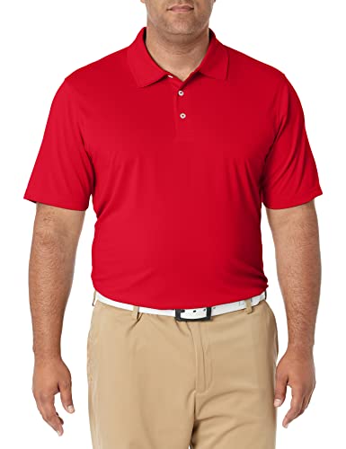 Amazon Essentials Herren Golf-Poloshirt, Feuchtigkeitsableitend Schnell Trocknend, Kurzarm, Kirschrot, XS von Amazon Essentials