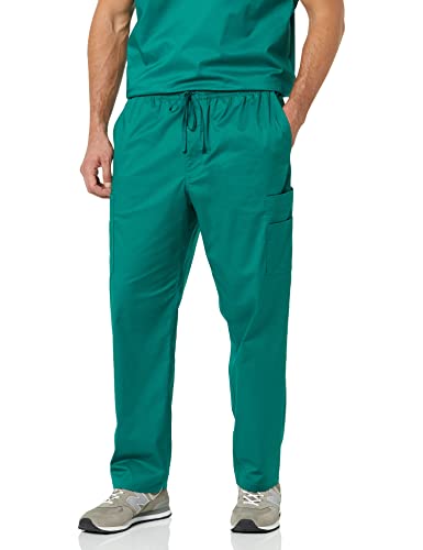Amazon Essentials Herren Scrub-Hose mit elastischem Kordelzug an der Taille, Grünblau, XS von Amazon Essentials