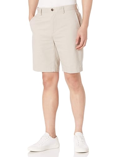 Amazon Essentials Herren Shorts, Schmale Passform, 23 cm, Stone, 40W von Amazon Essentials