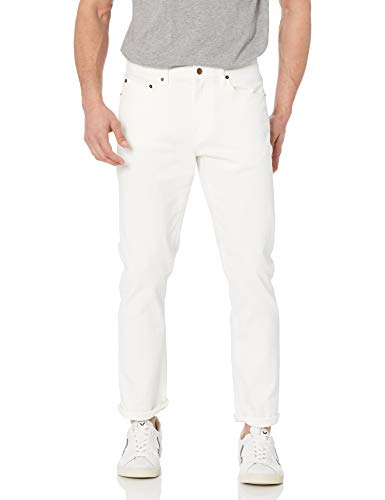 Amazon Essentials Herren Slim-Fit-Jeans, Grellweiß, 30W / 28L von Amazon Essentials