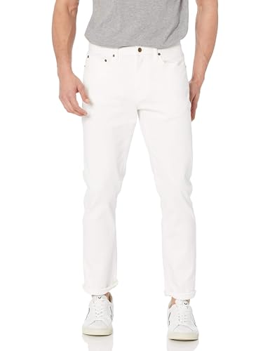 Amazon Essentials Herren Slim-Fit-Jeans, Grellweiß, 32W / 28L von Amazon Essentials