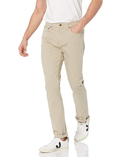 Amazon Essentials Herren Slim-Fit-Jeans, Helles Khakibraun, 34W / 31L von Amazon Essentials