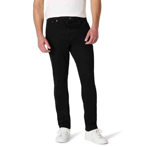 Amazon Essentials Herren Slim-Fit-Jeans, Schwarz, 29W / 32L von Amazon Essentials