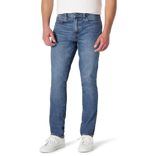 Amazon Essentials Herren Slim-Fit-Jeans, Stone Mittlere Waschung, 33W / 32L von Amazon Essentials