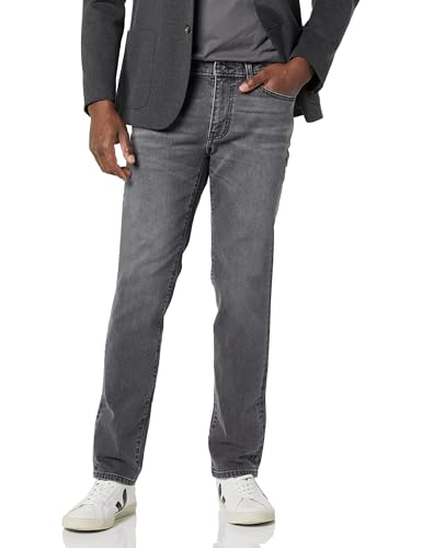 Amazon Essentials Herren Slim-Fit-Jeans-Auslauffarben, Verwaschenes Grau, 28W / 32L von Amazon Essentials