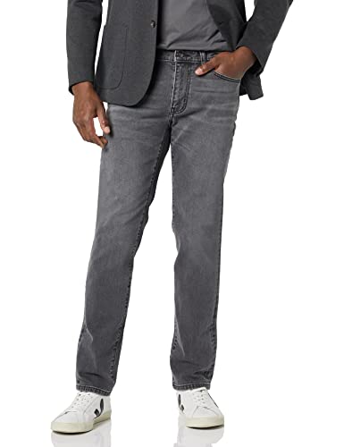 Amazon Essentials Herren Slim-Fit-Jeans - Auslauffarben, Verwaschenes Grau, 32W / 34L von Amazon Essentials