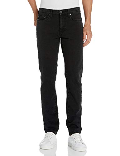 Amazon Essentials Herren Slim-Fit-Jeans - Auslauffarben, Verwaschenes Schwarz, 36W / 34L von Amazon Essentials