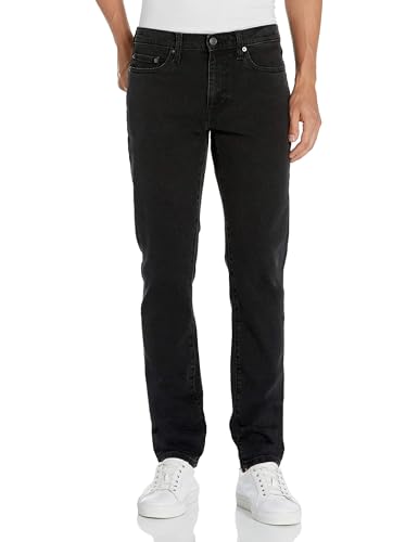 Amazon Essentials Herren Slim-Fit-Jeans - Auslauffarben, Verwaschenes Schwarz, 42W / 32L von Amazon Essentials