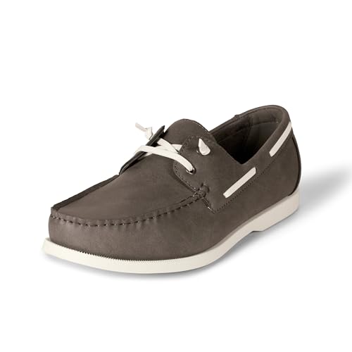 Amazon Essentials Herren Slip-On-Bootsschuh Mit Belüftung, Grau, 45 EU von Amazon Essentials