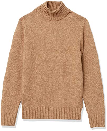 Amazon Essentials Herren Soft-Touch-Rollkragenpullover mit Langen Ärmeln, Kamelbraun, XXL von Amazon Essentials