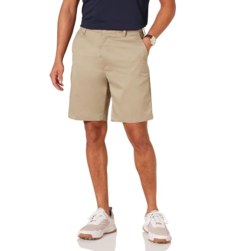 Amazon Essentials Herren Stretch-Golfshorts in klassischer Passform (erhältlich in Übergröße), Khakibraun, 33W von Amazon Essentials