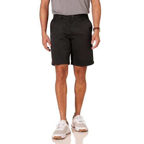 Amazon Essentials Herren Stretch-Golfshorts in klassischer Passform (erhältlich in Übergröße), Schwarz, 32W von Amazon Essentials