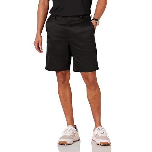 Amazon Essentials Herren Classic-Fit-Stretch-Golfshorts (Erhältlich in Big & Tall), Schwarz, 33W von Amazon Essentials