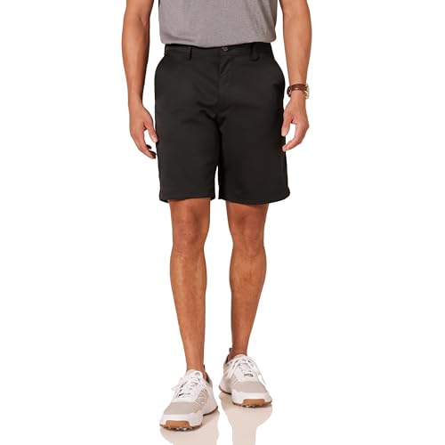 Amazon Essentials Herren Stretch-Golfshorts in klassischer Passform (erhältlich in Übergröße), Schwarz, 40W von Amazon Essentials