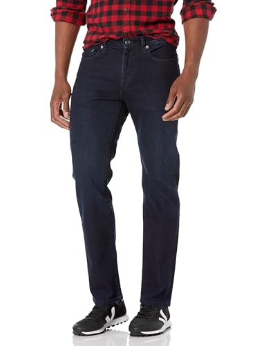 Amazon Essentials Herren Jeans, Gerade Geschnitten, Blau Überfärben, 29W / 28L von Amazon Essentials