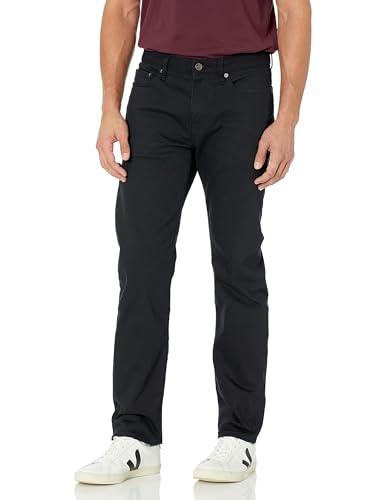 Amazon Essentials Herren Stretchjeans, Gerade Geschnitten - Auslauffarben, Schwarz, 32W / 29L von Amazon Essentials