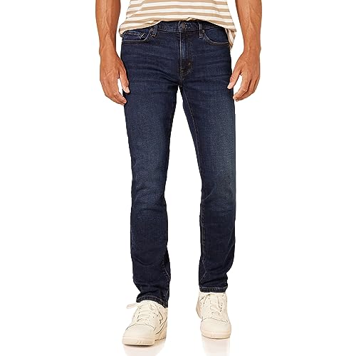 Amazon Essentials Herren Slim-Fit-Jeans, Dunkelblau Vintage, 29W / 28L von Amazon Essentials