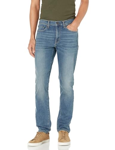 Amazon Essentials Herren Slim-Fit-Jeans, Mittelblau Vintage, 35W / 32L von Amazon Essentials