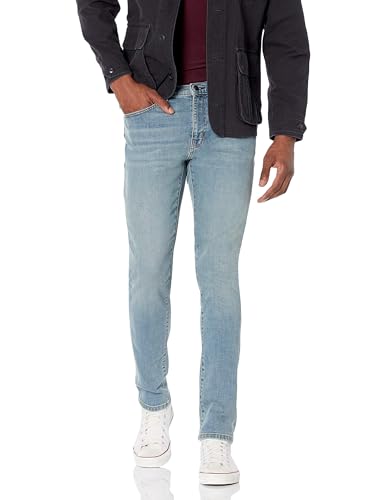Amazon Essentials Herren Stretchjeans, Skinny-Passform, Hellblau Vintage, 42W / 32L von Amazon Essentials