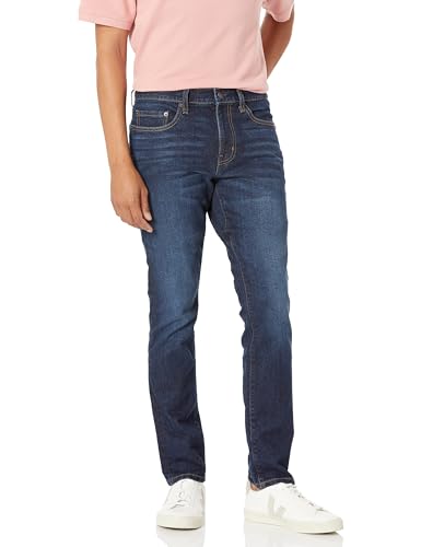 Amazon Essentials Herren Stretchjeans, Skinny-Passform, Indigo Waschung, 31W / 29L von Amazon Essentials