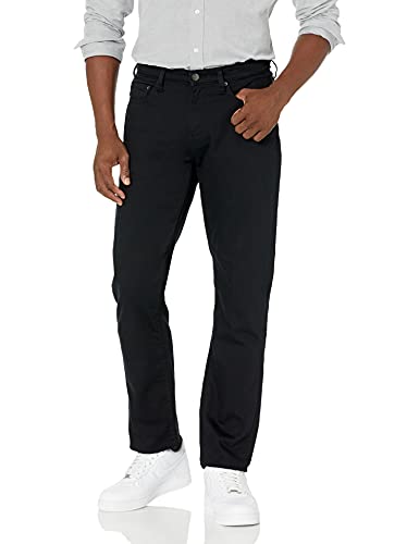 Amazon Essentials Herren Athletic-Fit-Stretchjeans - Auslauffarben, Schwarz, 36W / 30L von Amazon Essentials