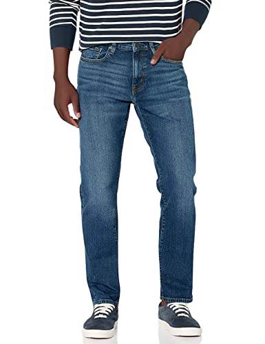 Amazon Essentials Herren Jeans, Sportlich Geschnitten, Vintage Waschung, 36W / 34L von Amazon Essentials