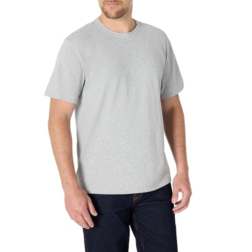 Amazon Essentials Herren T-Shirt Aus Schwerer Baumwolle Mit Lockerer Passform, Mittelgrau Meliert, M von Amazon Essentials