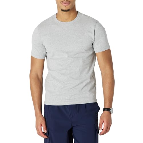 Amazon Essentials Herren T-Shirt Aus Schwerer Baumwolle Mit Lockerer Passform, Mittelgrau Meliert, XXL Amazon Essentials Herren T-Shirt Aus Schwerer Baumwolle Mit Lockerer Passform, Mittelgrau Meliert, XXL von Amazon Essentials
