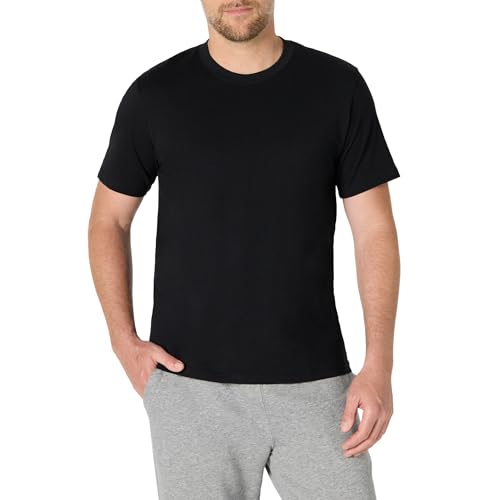 Amazon Essentials Herren T-Shirt mit lockerer Passform, Schwarz, XXL von Amazon Essentials