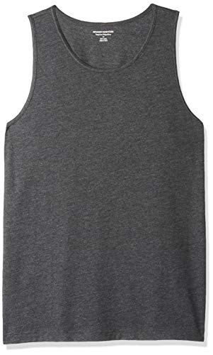 Amazon Essentials Herren Tanktop, Normale Passform, Dunkelgrau Meliert, XL von Amazon Essentials