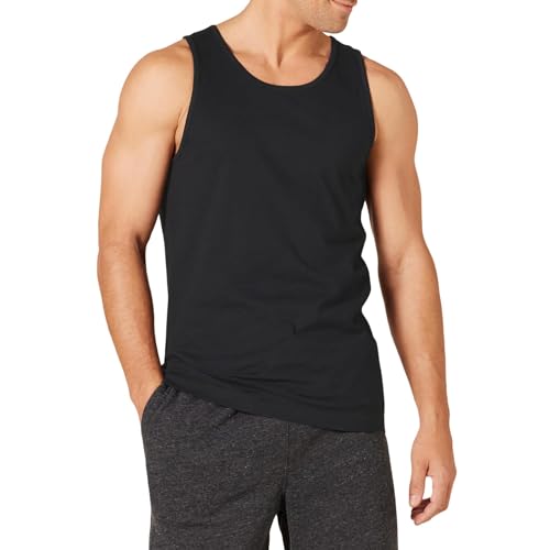 Amazon Essentials Herren Tanktop, Schmale Passform, Schwarz, L von Amazon Essentials