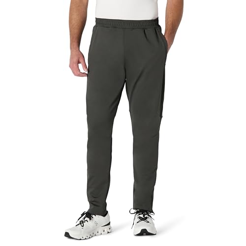 Amazon Essentials Herren Funktions-Stretch-Trainingshose, Gestrickt, 76cm Beininnenlänge, Knöchellang, Dunkelgrau, S von Amazon Essentials
