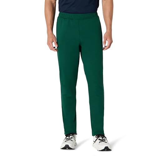 Amazon Essentials Herren Funktions-Stretch-Trainingshose, Gestrickt, 76cm Beininnenlänge, Knöchellang, Dunkelgrün, XS von Amazon Essentials