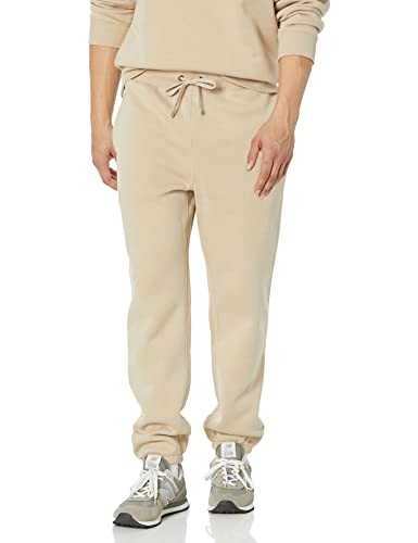 Amazon Essentials Herren Unten geschlossene Jogginghose mit lockerer Passform (erhältlich in Big & Tall), Bräunen, XL von Amazon Essentials