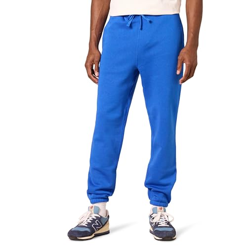 Amazon Essentials Herren Unten geschlossene Jogginghose mit lockerer Passform (erhältlich in Big & Tall), Kräftiges Blau, XL von Amazon Essentials