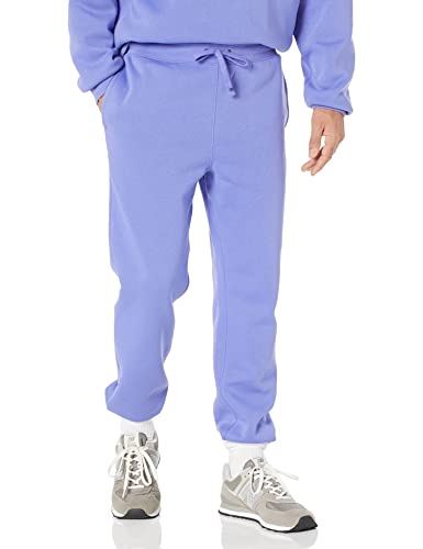 Amazon Essentials Herren Unten geschlossene Jogginghose mit lockerer Passform (erhältlich in Big & Tall), Lila Blau, XS von Amazon Essentials