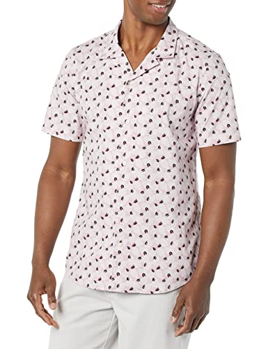 Amazon Essentials Herren Urlaubshemd Aus Baumwolle Mit Knopfleiste, Kurzärmelig, Lavendel Palmwedelaufdruck, XL Amazon Essentials Herren Urlaubshemd Aus Baumwolle Mit Knopfleiste, Kurzärmelig, Lavendel Palmwedelaufdruck, XL von Amazon Essentials