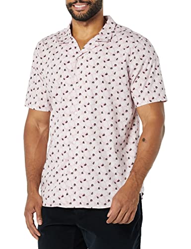 Amazon Essentials Herren Urlaubshemd Aus Baumwolle, Kurzärmelig Und Schmal Geschnitten, Lavendel Palmwedelaufdruck, M Amazon Essentials Herren Urlaubshemd Aus Baumwolle, Kurzärmelig Und Schmal Geschnitten, Lavendel Palmwedelaufdruck, M von Amazon Essentials