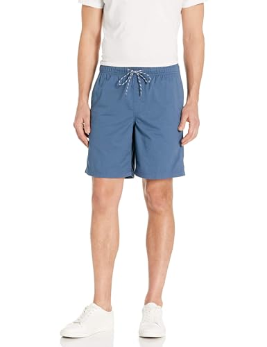Amazon Essentials Herren Walkshorts Schrittlänge 20 cm lockere Passform mit Kordelzug (in Übergröße erhältlich), Tiefblau, M von Amazon Essentials