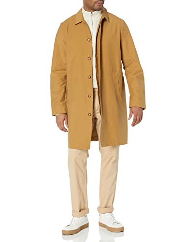 Amazon Essentials Herren Wasserabweisender Mantel in lockerer Passform (in großen Größen erhältlich) (zuvor Amazon Aware), Kamelbraun, XS von Amazon Essentials