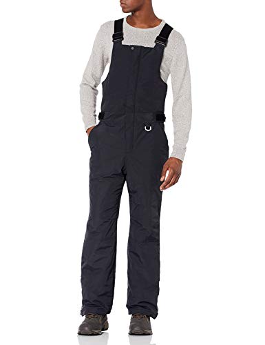 Amazon Essentials Herren Wasserfeste, isolierte Schnee-Latzhose, Schwarz, L von Amazon Essentials