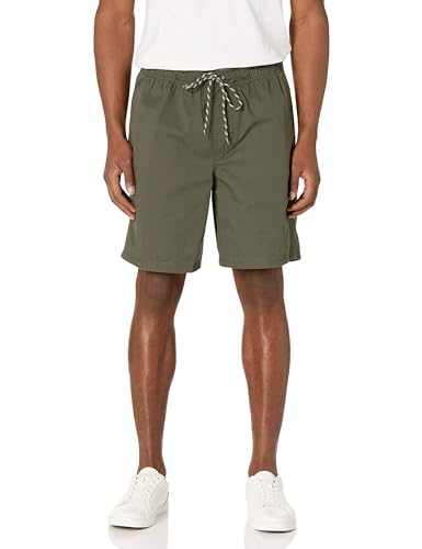 Amazon Essentials Herren Walkshorts Schrittlänge 20 cm lockere Passform mit Kordelzug (in Übergröße erhältlich), Dunkles Olivgrün, XS Amazon Essentials Herren Walkshorts Schrittlänge 20 cm lockere Passform mit Kordelzug (in Übergröße erhältlich), Dunkles Olivgrün, XS von Amazon Essentials