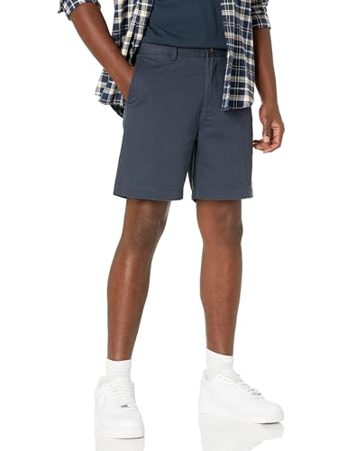 Amazon Essentials Herren Shorts, Schmale Passform, 18 cm, Marineblau, 29W von Amazon Essentials