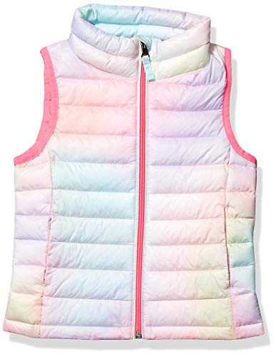 Amazon Essentials Mädchen Leichte, Wasserbeständige Pufferweste, Verstaubar, Rosa Schatteneffekt, 8 Jahre von Amazon Essentials