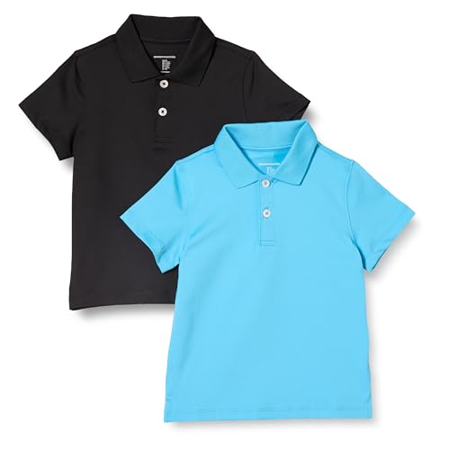 Amazon Essentials Jungen Active-Funktions-Poloshirts, 2er-Pack, Aquablau/Schwarz, 8 Jahre Amazon Essentials Jungen Active-Funktions-Poloshirts, 2er-Pack, Aquablau/Schwarz, 8 Jahre von Amazon Essentials